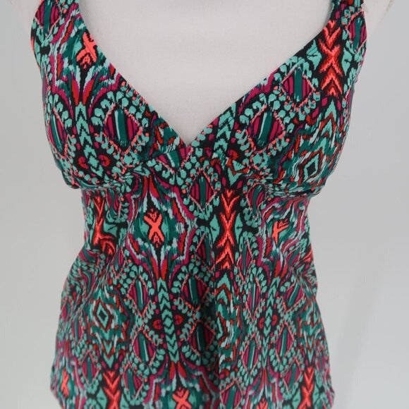 Converse Multi-Color Halter Tankini Top Size Medium NWT - Picture 5 of 8